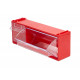 Короб откидной Стелла-техник F-300-2 , 300х96х112мм, красный, прозрачный