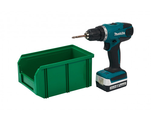 Пластиковый ящик Стелла-техник V-2-зеленый 234х149х120мм, 3,8 литра