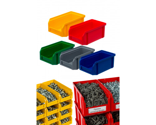 Пластиковый ящик Стелла-техник V-2-синий 234х149х120мм, 3,8 литра