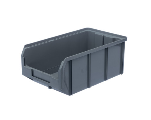 Пластиковый ящик Стелла-техник V-3-серый 342х207x143мм, 9,4 литра