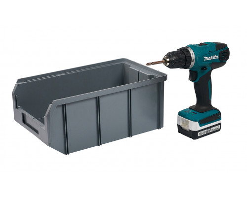 Пластиковый ящик Стелла-техник V-3-серый 342х207x143мм, 9,4 литра