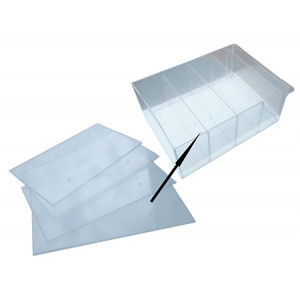 Перегородка короба Стелла-техник С-510-поперечная , прозрачная