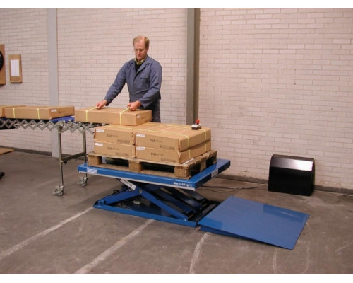 Стационарный подъемный стол JIHAB низкопрофильный и U-образный