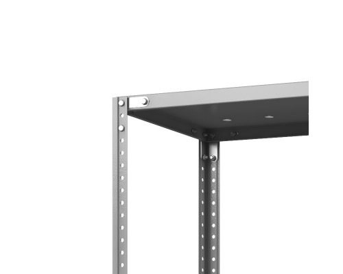 Стеллаж металлический ТС Лайт, 1000x700x600 мм. Полки: 2 шт. метал. перф.