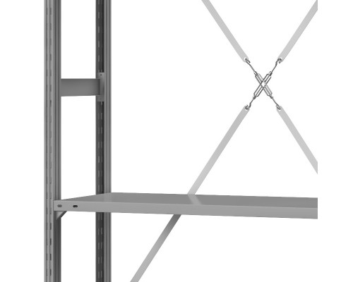 Стеллаж металлический ТСУ Универсал, 3000x1060x400 мм. Полки: метал. усил. 6 шт.