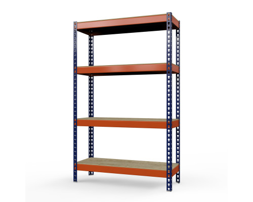 Стеллаж металлический Профи-Т 2000x1540x455 мм. Ярусы: фанера 4 шт.