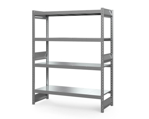 Стеллаж грузовой СГ Ультра (2500х1800х800 мм) 4 яруса, цинк