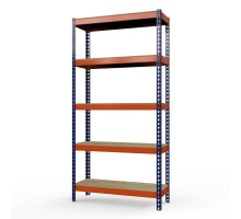 Стеллаж металлический Профи-Т 2500x1845x500 мм. Ярусы: фанера 5 шт.