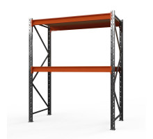 Стеллаж металлический Оптима, 2000x2500x785 мм. Ярусы: 2 шт. фанера