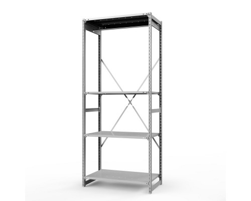 Стеллаж металлический ТСУ Универсал, 2500x1060x500 мм.Штанги: 1шт. Полки: метал. перф. 4 шт.