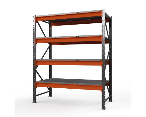 Стеллаж металлический Оптима, 3500x2500x785 мм. Ярусы: 4 шт. метал.
