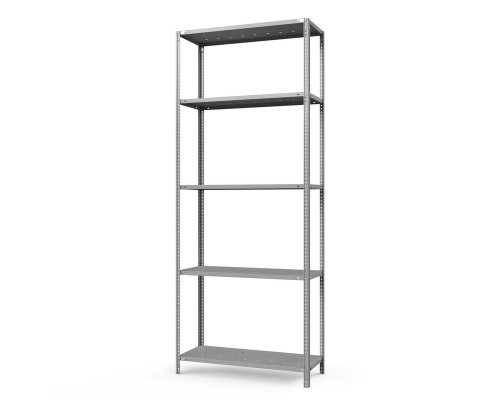 Стеллаж металлический ТС Лайт, 2500x1200x800 мм. Полки: 5 шт. метал. перф.