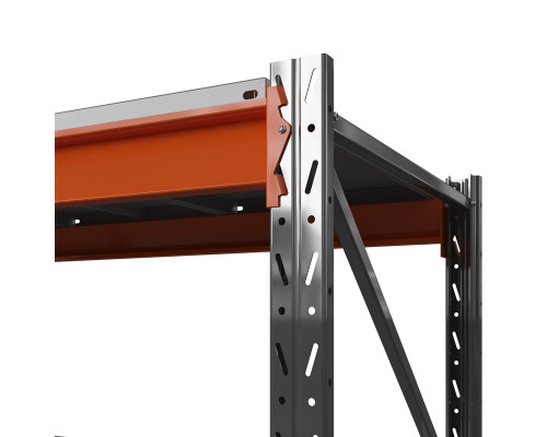 Стеллаж металлический Оптима, 2000x2500x600 мм. Ярусы: 3 шт. метал.