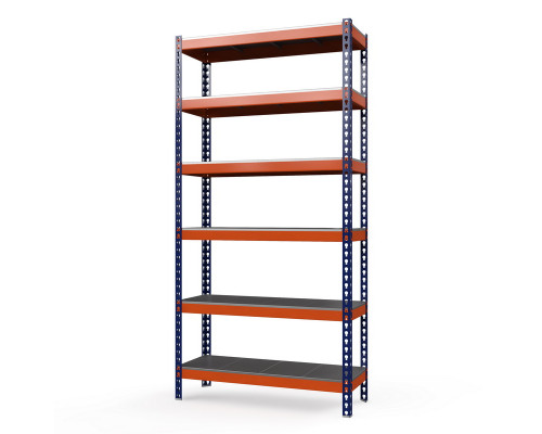 Стеллаж металлический Профи-Т 3000x1240x455 мм. Ярусы: оцинк. мет.  6 шт.