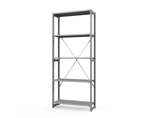 Стеллаж металлический ТСУ Универсал, 2500x1060x800 мм. Полки: метал. 5 шт.