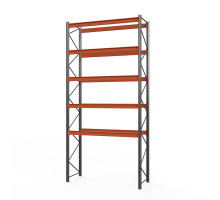 Стеллаж металлический паллетный (6000х2700х1100 мм), 5 ярусов