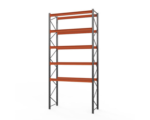 Стеллаж металлический паллетный (6000х2700х1100 мм), 5 ярусов