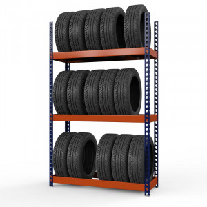 Стеллаж металлический Профи-Т для шин 2000x1240x455 мм. Ярусы:   3 шт.