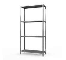 Стеллаж оцинкованный ТС Лайт, 2000x1000x400 мм., 4 полки