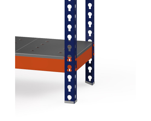 Стеллаж металлический Профи-Т 2500x1540x500 мм. Ярусы: оцинк. мет. перф. усил. 5 шт.