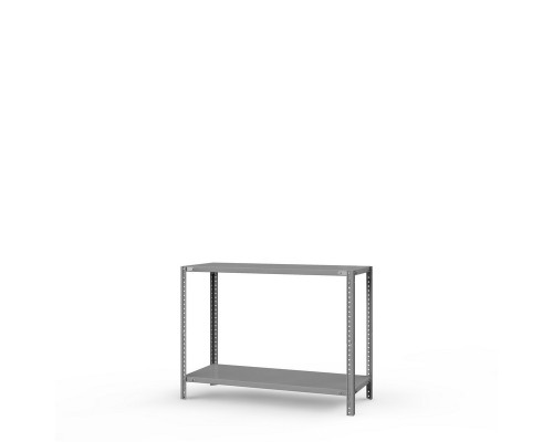 Стеллаж металлический ТС Лайт, 1000x700x400 мм. Полки: 2 шт. метал.