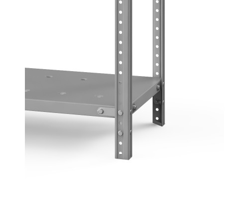 Стеллаж металлический ТС Лайт, 1500x1200x400 мм. Полки: 3 шт. метал. перф.