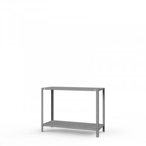 Стеллаж металлический ТС Лайт, 1000x1000x600 мм. Полки: 2 шт. метал. перф.