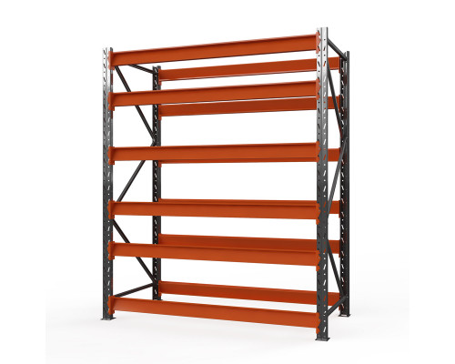 Стеллаж металлический Оптима, 4000x1250x785 мм. Ярусы: 6 шт. без настила