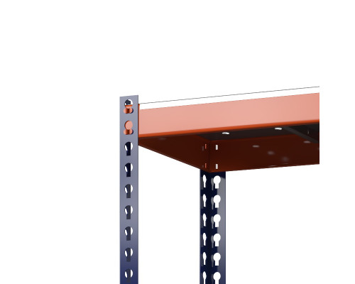 Стеллаж металлический Профи-Т 3000x1240x770 мм. Ярусы: оцинк. мет. перф. усил. 5 шт.