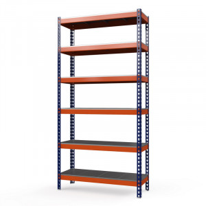 Стеллаж металлический Профи-Т 3000x1240x500 мм. Ярусы: оцинк. мет.  6 шт.