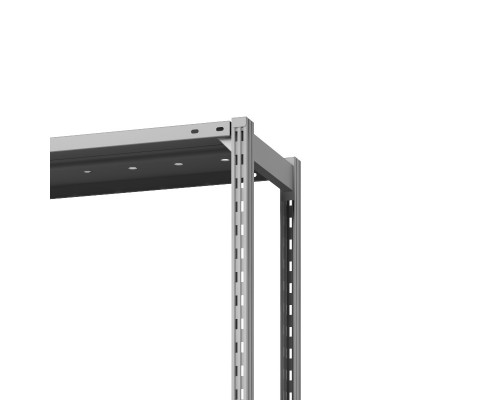 Стеллаж металлический ТСУ Универсал, 2500x760x300 мм. Полки: метал. перф. усил. 5 шт.