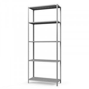 Стеллаж металлический ТС Лайт, 2500x700x400 мм. Полки: 5 шт. метал. перф.