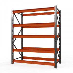 Стеллаж металлический Оптима, 4000x1250x785 мм. Ярусы: 5 шт. без настила