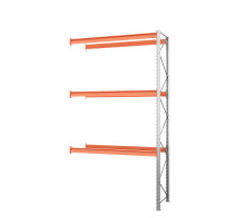 Секция приставная стеллажа металлического паллетного (5000х2700х1100 мм), 3 яруса