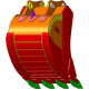 Скальные ковши (RD) для экскаваторов 20-25 тонн