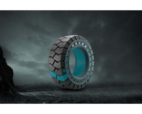 6.00-9 BOSON Premium 24H w/aperture SOLID (SH) без бурта — цельнолитая шина для вилочного погрузчика